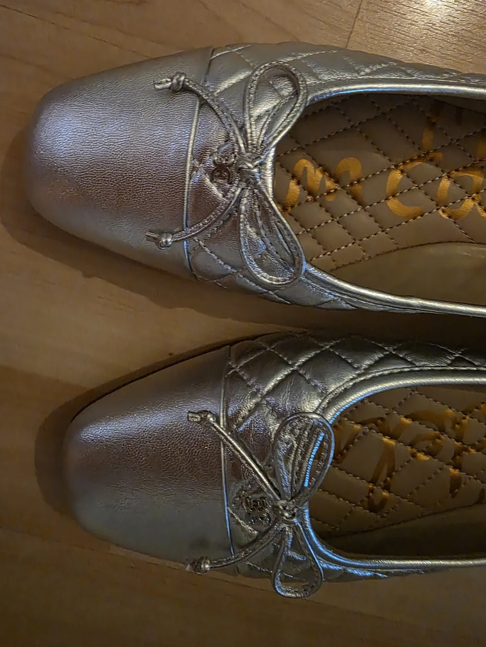 Sam Edelman Marilyn Quilted Ballet Flat in Silver